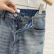 Dior Flared Embroidered Jeans - 5