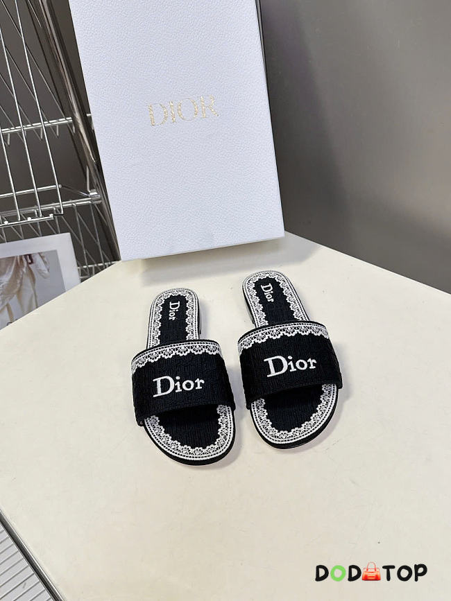Dior Dentelle Slide black - 1
