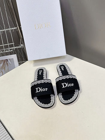 Dior Dentelle Slide black