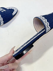 Dior Dentelle Slide blue - 6