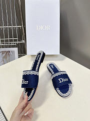 Dior Dentelle Slide blue - 4