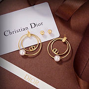 Dior earing gold  - 3