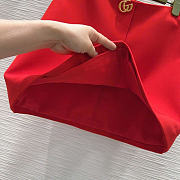 Gucci Wool crepe skirt with Double G button red - 6