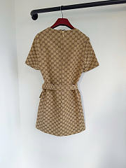GG cotton canvas dress  - 6