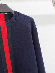 Gucci Fine wool knit sweater with web stripe - 4