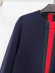 Gucci Fine wool knit sweater with web stripe - 2