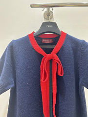 Gucci Wool and cashmere knit dress with web stripe - 2