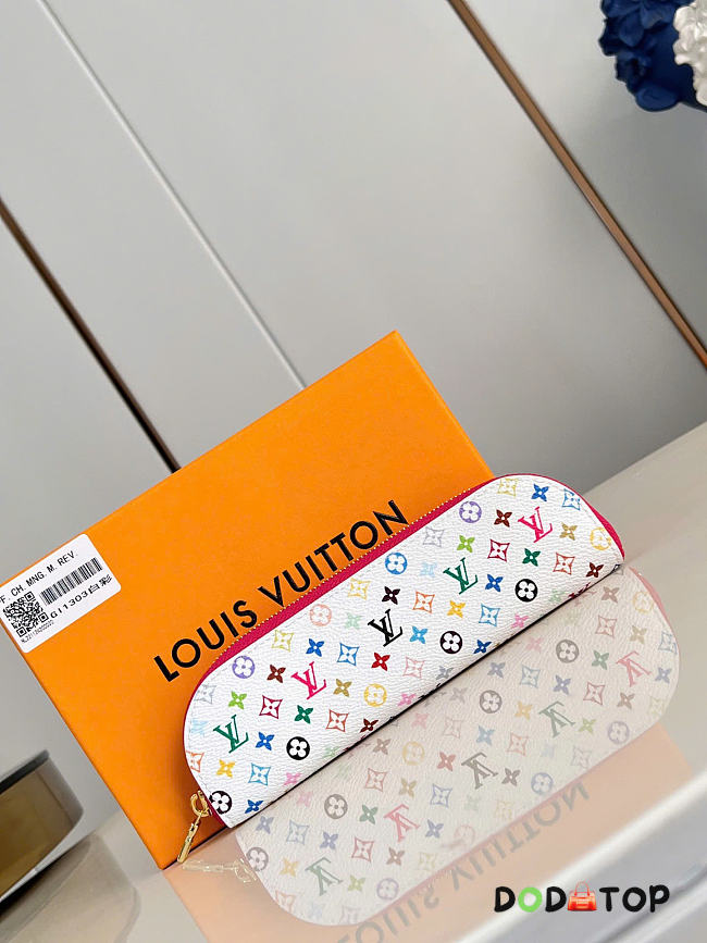 LV pencilcase pouch  Monogram Multicolor size 7 x 2 x 20cm - 1