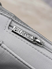 Chanle big silver bag size 26x40x12cm - 6