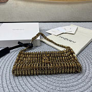 YSL EVENING bag in crystals size  18x7.5x2.5CM - 6