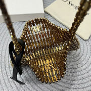 YSL EVENING bag in crystals size  18x7.5x2.5CM - 4
