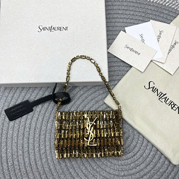 YSL EVENING bag in crystals size 11.5x8.5x2.5cm