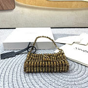 YSL EVENING bag in crystals size 11.5x8.5x2.5cm - 5