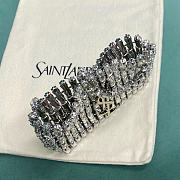 YSL EVENING silver bag in crystals size 11.5x8.5x2.5cm - 6
