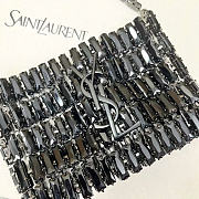 YSL EVENING black bag in crystals size 11.5x8.5x2.5cm - 3