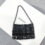 YSL EVENING black bag in crystals size 11.5x8.5x2.5cm - 2