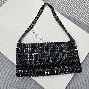 YSL EVENING black bag in crystals size 18x7.5x2.5CM - 4