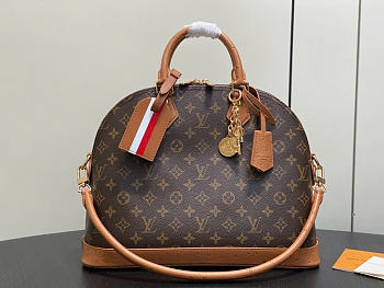 Louis Vuitton N30049 Alma MM Soft Celebration bag size 37 x 28 x 13.5 cm