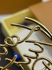 LV Script Hoops PM earring - 5