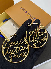 LV Script Hoops PM earring - 4