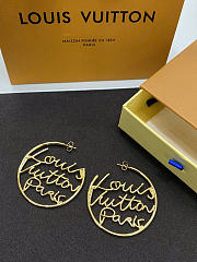 LV Script Hoops PM earring - 3