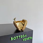 Bottega veneta knot clutch Crystal gold bag size 19x11.5x5cm - 6