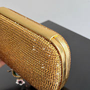 Bottega veneta knot clutch Crystal gold bag size 19x11.5x5cm - 3
