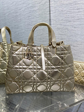 Dior Toujours Light gold hardware bag size 37×20×28.5cm