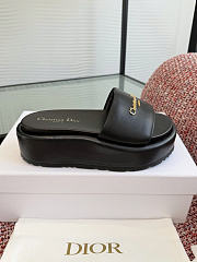 Dior sandals Platform black 4cm - 6