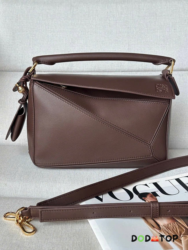 LOEWE Featherlight Puzzle brown size 24x10.5x16.5cm - 1