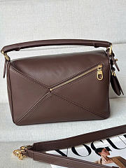 LOEWE Featherlight Puzzle brown size 24x10.5x16.5cm - 2