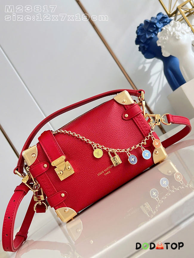 Louis Vuitton  M28333 New Side Trunk PM Bag red size 12.5 x 7.5 x 19 cm - 1