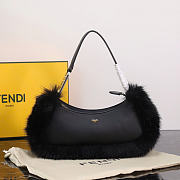 Fendi olock black bag size 2x6x12cm - 1