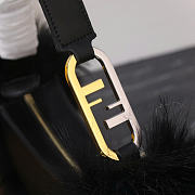 Fendi olock black bag size 2x6x12cm - 5
