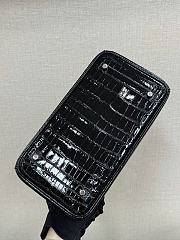 Hermes black crocodile Leather bag Size 25cm - 3