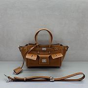 Balenciaga Twist-Lock Top Handle Bag brown size 24x10x17cm - 1