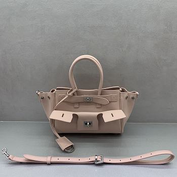 Balenciaga Twist-Lock Top Handle Bag pink  size 24x10x17cm