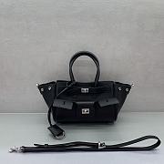 Balenciaga Twist-Lock Top Handle Bag black size 24x10x17cm - 1