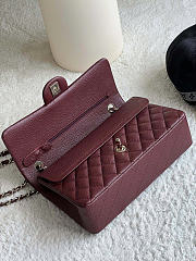 Chanel flap bag burgundy size 25cm - 3