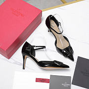 Valentino Garavani logo-detail heeled pumps 8.5cm black - 4