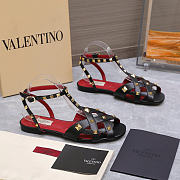 Valentino Garavani Studdy Leather Sandals black - 1