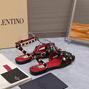 Valentino Garavani Studdy Leather Sandals black - 4