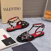 Valentino Garavani Studdy Leather Sandals black - 3