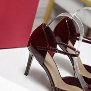 Valentino Garavani logo-detail heeled pumps 8.5cm red - 3