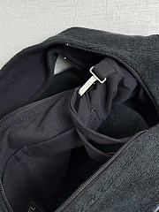 Chanel Beach black bag set with small wallet and towel size 45x60x20cm  - 4