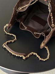 Chanle hobbo bag Chocolate brown size 40x30x15cm - 6