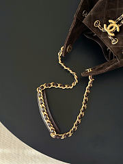 Chanle hobbo bag Chocolate brown size 40x30x15cm - 5