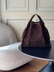 Chanle hobbo bag Chocolate brown size 40x30x15cm - 3