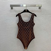 Gucci Chenille bodysuit with GG crystals - 02 - 3