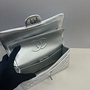 Chanel flap bag silver size 25cm - 6